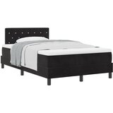vidaXL Box Spring Krevet s Madracem Crni 120x200 cm Baršun | shoptok.hr