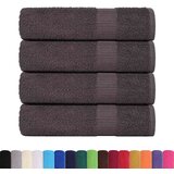 vidaXL Kopalne brisače 4 kos FROGN antracit 100x150 cm 100% bombaž | Shoptok.si