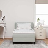  s opruga kutije Svijetlo siva 200 x 90 cm Baršun | shoptok.hr