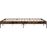  Okvir za krevet boja hrasta 150x200cm konstruirano drvo i metal | Eponuda.com