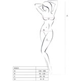 Passion BS021 - slatki, otvoreni mrežasti kombinezon bez rukava (bijeli) - SL | shoptok.hr