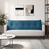  Jastuk za leđa Plava 160 x 24 x 50 cm Baršun | shoptok.hr