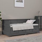  Dnevni ležaj sivi 90 x 190 cm od masivne borovine | shoptok.hr
