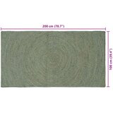  Tepisi za područja Maslinastozelena 100 x 200 cm Juta | shoptok.hr
