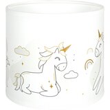 Brilagi Univerzalni abažur BOBO E27 prečnika 15 cm, beli / sa motivom jednoroga u