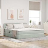  s od storage Svijetlo siva 180 x 200 cm Baršun | shoptok.hr