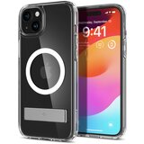 Spigen Ovitek Ultra Hybrid S MagSafe s stojalom za iPhone 15 Plus, prozoren, (21521778) | Shoptok.si