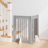  Vrata za pse s postoljem 2 pcs Siva sonoma 60 x 80 cm | shoptok.hr