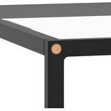  Stolić za kavu crni s kaljenim staklom 80 x 80 x 35 cm | shoptok.hr