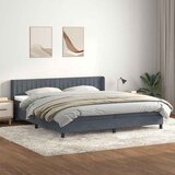 vidaXL Box spring krevet s madracem tamnosivi 180x220 cm baršunasti | shoptok.hr