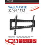 Amiko Nosilec stenski za TV sprejemnik 32" - 64", 55 kg, 2D - Wallmaster 32-64 Tilt | Shoptok.si