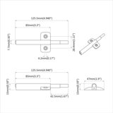  Tihi zatvarač 12 pcs Siva 125 x 47 x 15 mm PP | shoptok.hr