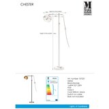 Markslöjd 107231 - Stojeća lampa CHESTER 1xE27/40W/230V crna/bronza | Eponuda.com