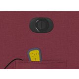 vidaXL Električni masažni naslonjač od tkanine crvena boja vina | shoptok.hr