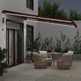 Tenda na automatsko uvlačenje s LED svjetlima bordo 400x350 cm | shoptok.hr