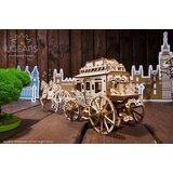  3d drvena mehanička puzzle - Poštanska kočija | ePonuda.com