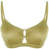 Trendyol Bikini Top - Green - Plain Cene'.'