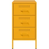  Noćni ormarići 2 kom boje senfa 36x39x68 cm čelični | shoptok.hr