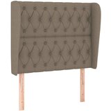 The Living Store vzglavje z ušesi taupe 103x23x118/128 cm blago - vzglavje, (21418760) | Shoptok.si
