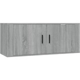 Maison Chic Stenska TV omarica - TV stojalo - Televizijska omarica siva sonoma 100x34,5x40 cm, (21701995) Cene