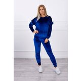 Kesi Velor set with frills mauve-blue Cijene