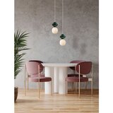 Nova Luce Bela/modrozelena keramična viseča svetilka s steklenim senčilom ø 18 cm Clio – | Shoptok.si