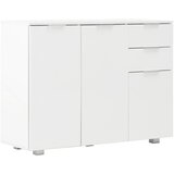 Maison Chic Komoda - Predalnik visok sijaj bela 107x35x80,5 cm, (21715614) Cene