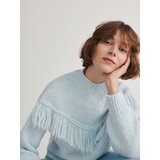 Reserved pulover z resicami - modra | Shoptok.si