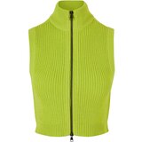 Urban Classics Women's short knitted vest frozen yellow | shoptok.hr