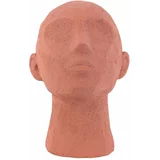 PT LIVING narančasta dekorativna skulptura u boji terakote Face Art, visina 22,8 cm