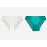 Sinsay Pamučne gaćice s čipkom 2 pack | shoptok.hr