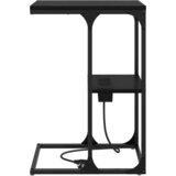 vidaXL Nočna omarica Črni hrast 41.5 x 26 x 60.5 cm Konstruiran les | Shoptok.si