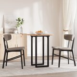  Blagovaonski stol O-oblika 50x50x75,5 cm od borovine i čelik | shoptok.hr