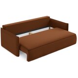 Makamii Žametna raztegljiva/s prostorom za shranjevanje sedežna garnitura v barvi terakote 225 cm Hula – | Shoptok.si