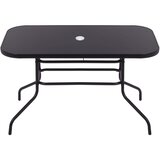 springos metalni vrtni stol 140x80 cm crni | shoptok.hr