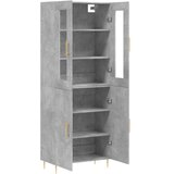  Visoka komoda siva betona 69,5x34x180 cm od konstruiranog drva | shoptok.hr