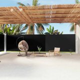  Uvlačiva bočna tenda crna 200 x 1200 cm | shoptok.hr