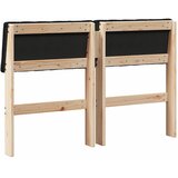  Tapecirani uzglavlje Crna 120 cm Čvrsto borovo drvo | shoptok.hr