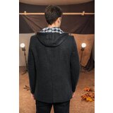 Dewberry K7540 MEN'S COAT-LIGHT PATTERNED ANTHRACITE | Shoptok.si