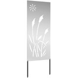 Privatnost u vrtu Rezbarija Srebrno 50 x 140 cm Pocinčani čelik | shoptok.hr