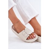 EVENTO Women's Foam Platform Sandals With Buckle Beige Viasara | ePonuda.com