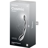 Satisfyer Cosmic Crest 2 – valoviti čelični dildo (srebrni) | shoptok.hr