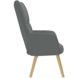 vidaXL Stol za sproščanje temno sivo blago | Shoptok.si