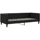  Dnevni krevet na razvlačenje s ladicama crni 90x200 cm tkanina | shoptok.hr