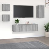  5-dijelni set TV ormarića sivog sonome konstruirano drvo | shoptok.hr