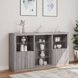  Komoda z LED lučkami siva sonoma 181,5x37x100 cm | Shoptok.si