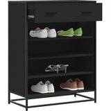 Ormarić za cipele crni 75x38x97,5 cm Konstruirano drvo i metal Cijene