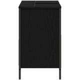 Kupaonski ormarić za umivaonik s ladicama 90x34,5x60 cm Crna | Shoptok.si