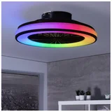 38034 - LED RGBW prigušiva svetiljka sa ventilatorom PLAVE 48W/230V 3000/4000/6500K + daljinski upravljač