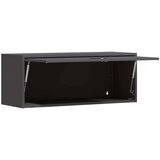  Ormar za zid u garaži Crna 90 x 33 x 35 cm Čelik s prahom | shoptok.hr